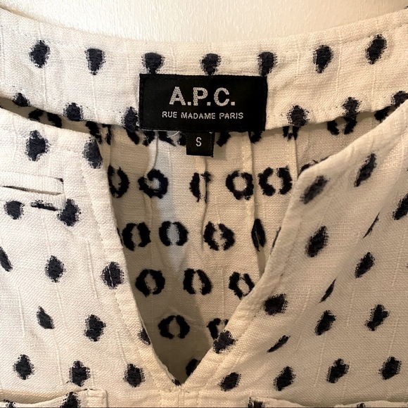 APC Woven Polka Dot Mini Dress - Picture 4 of 4